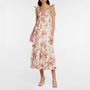 Zimmermann Pattie Shoulder Tie Dress Sz 2